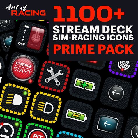 Stream Deck Prime Pack Sim Racing Icons For Iracing Assetto Etsy