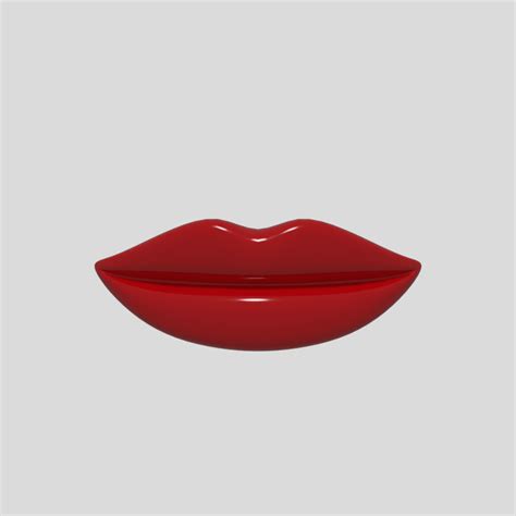 3d Model Lips Low Poly Vr Ar Low Poly Cgtrader