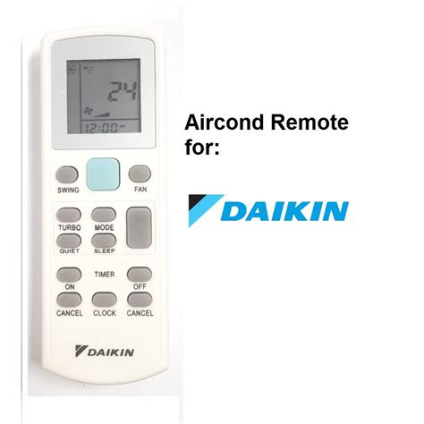 Daikin Remote York Acson Aircond Remote Control ECGS02 DGS02 Air Con