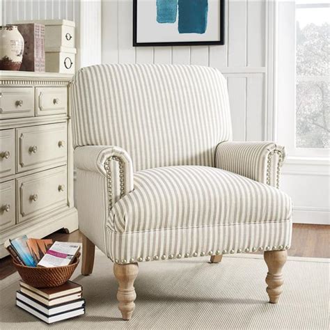 Choosing the right type of living room chair for your family is not a difficult process thanks to the wide options available everyday on ebay, with an. Dorel Living Jaya Accent Chair, Beige Stripe - Walmart.com