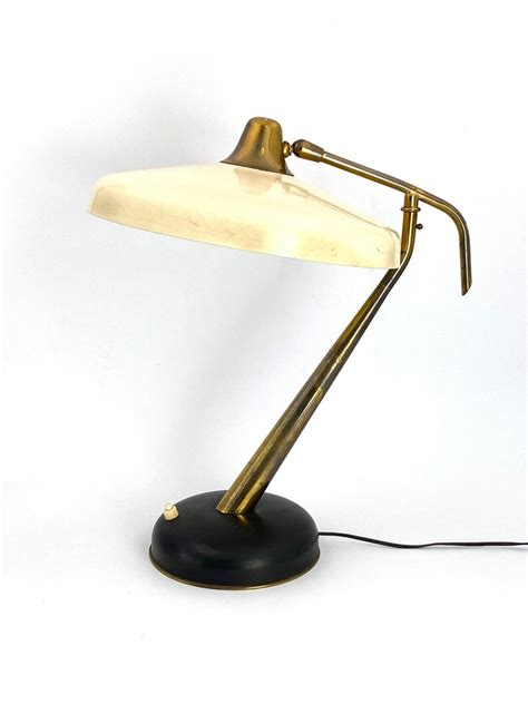 Oscar Torlasco Mid Century Mod 331 Brass Executive Desk Lamp Etsy