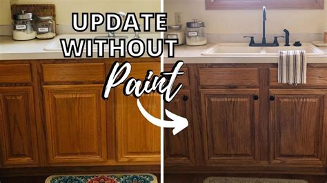 Updating Oak Cabinets In Kitchen Things In The Kitchen