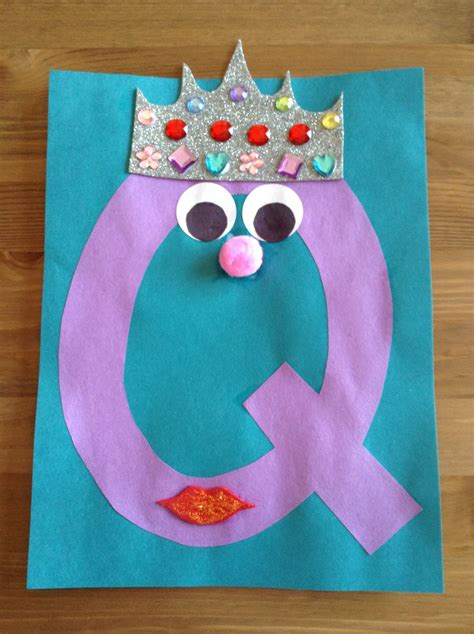Q Is For Queen Craft Preschool Craft Letter Of The Week Craft