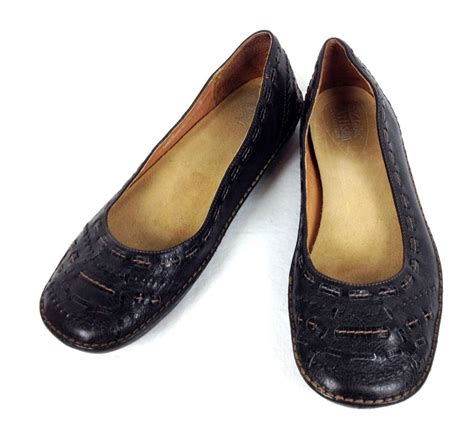 Clarks Shoes Womens Black Leather Comfort Ballet Flats 8 Clarks Shoes