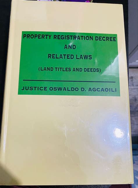Land Titles And Deeds Agcaoili Hobbies And Toys Books And Magazines