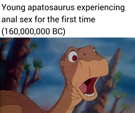 Young Apatosaurus Experiencing Anal Sex For The First Time 160000000