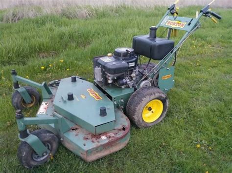 Bunton 48 Walk Behind Lawn Mower With Bagger For Sale Ronmowers