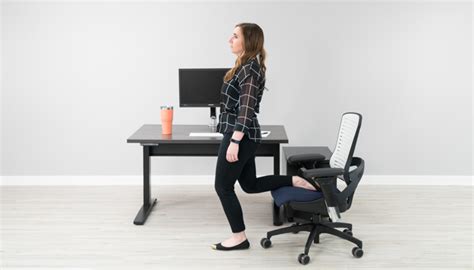 Cross left leg over right (as if you were crossing your legs while sitting in a. 12 Stretches to Improve Back Pain at Your Desk