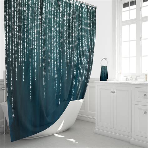 Teal Shower Curtain