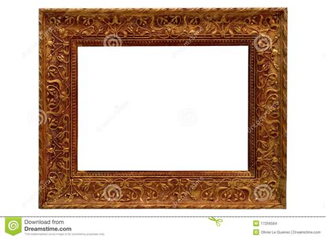 Antique Gold Old Style Gilded Picture Frame Stock Photo Image Of