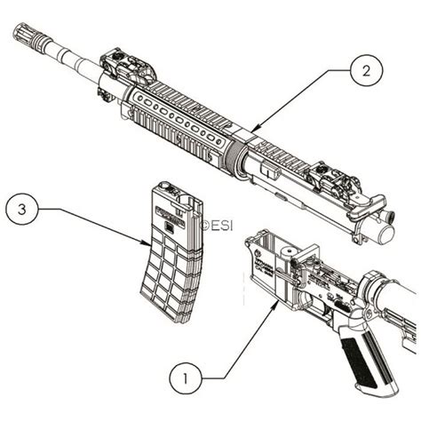 Tippmann M4 Carbine Airsoft Diagram