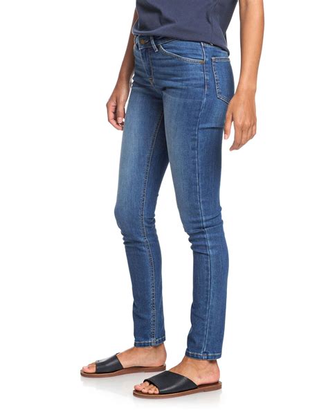 Roxy Womens Stand By You Skinny Fit Jean Medium Blue Surfstitch
