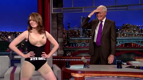 Tina Fey Strips Down To Her Spanx In Honor Of David Letterman Cbs News