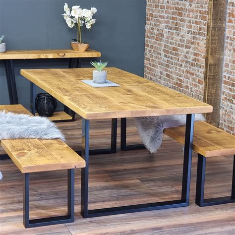 John Lewis Calia Style Dining Table Square Industrial Legs