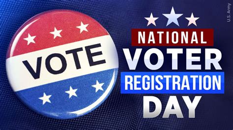 National Voter Registration Day Is September 20