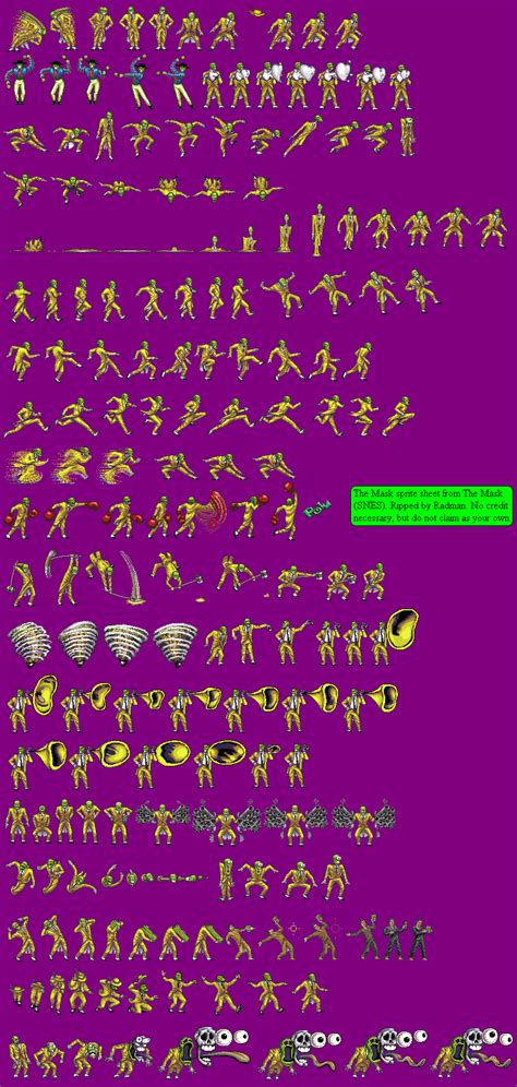 The Mask Sprites Character Sprites Mugen Free For All