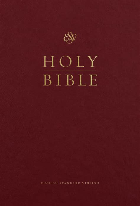 Esv Pew And Worship Bible Large Print Burgundy By English Standard