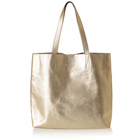 Metallic Leather Handbag Oliver Bonas