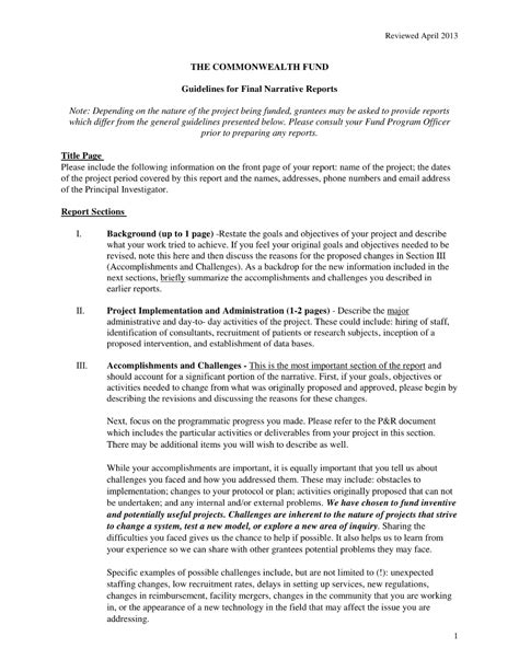 Narrative Report Examples Pdf Examples Regarding How To Write A Work