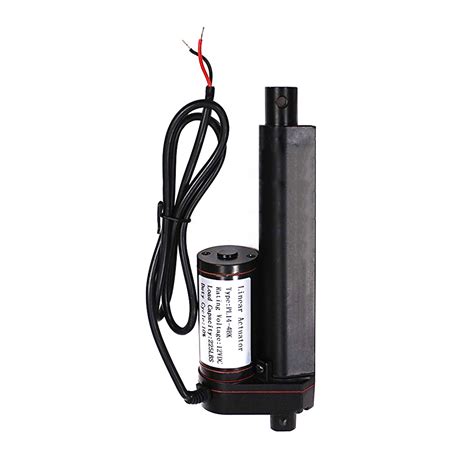 Inch Black Linear Actuator Stroke Pound Max Lift Output V