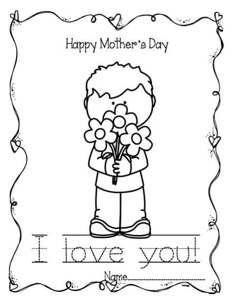 Mothers Day Templates ~ Preschool Printables