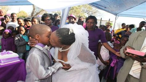 Bizarre Ceremony Nine Year Old Boy Marries 62 Year Old Womanfor The