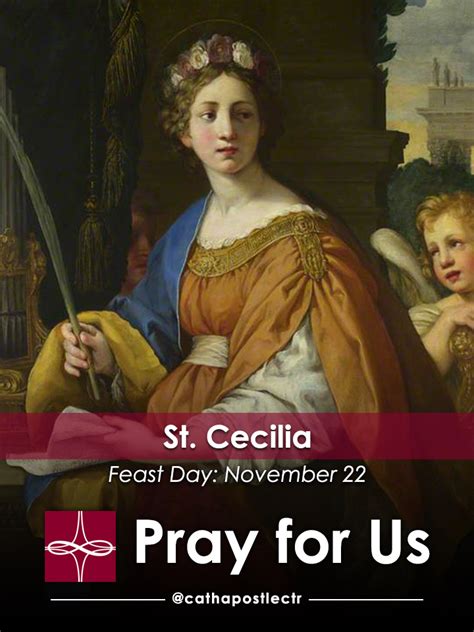 St Cecilia — Catholic Apostolate Center Feast Days