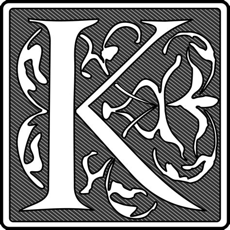 Clipart Remix Of Initial K