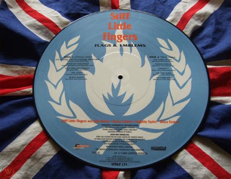 Stiff Little Fingers Flags And Emblems Rare Ltd Picture Disc Album