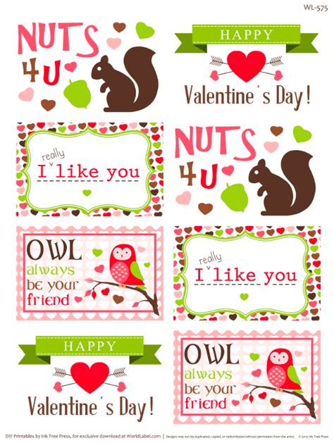 Whole Hearted Valentines Day Printable Labels Free Printable Labels