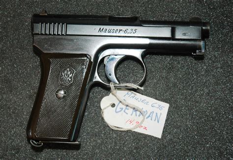 German Mauser Pistol M1910 25cal Auto Ex Cond Collectable Arts Guns