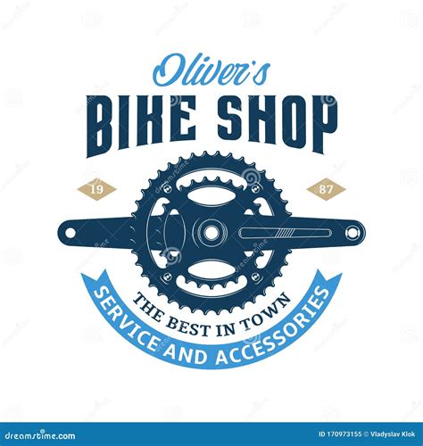 Vector Bike Shop Logo Stock Vector Illustration Of Sign 170973155