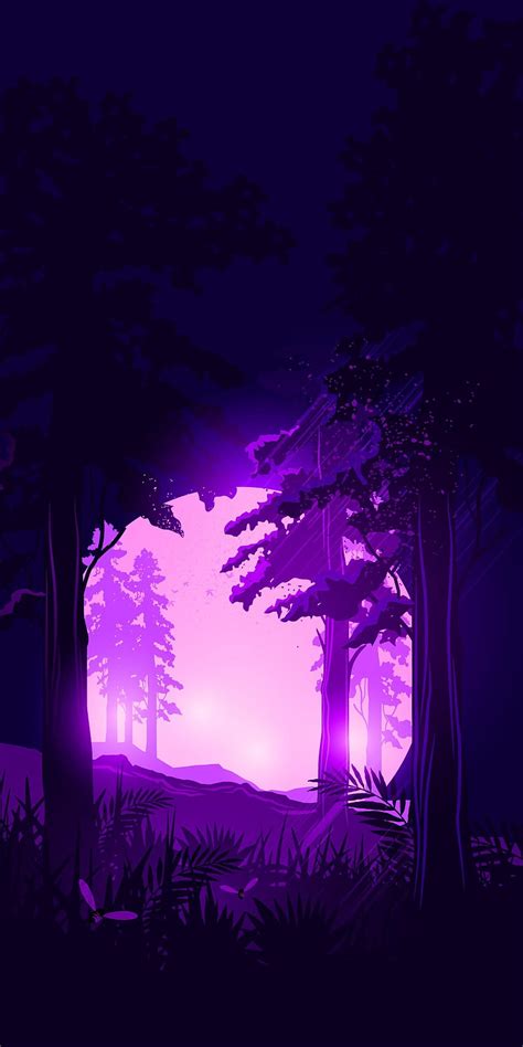Purple Forest Dark Purple Forest Hd Phone Wallpaper Pxfuel