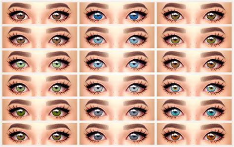 Lana Cc Finds Lullabysims Bright Eyes Contacts For Ts4