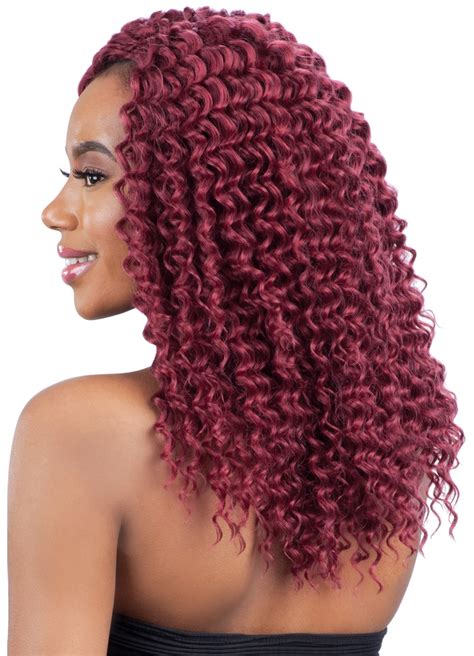 You can get soft, wavy hair by braiding instead of curling. BAHAMA CURL BRAID 12" - MODELMODEL GLANCE SYNTHETIC HAIR ...