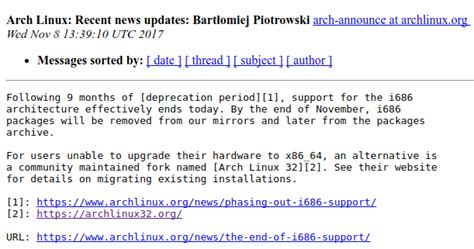 Arch Linux Termina Il Supporto I686 X86 32 Bit Ma Potete Salvarvi