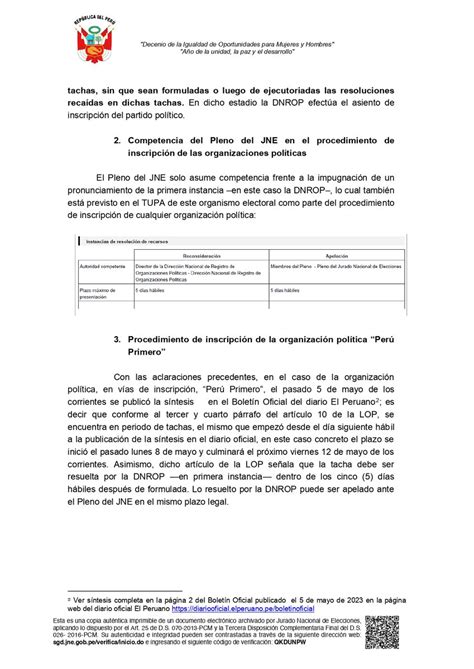 JNE Perú on Twitter JNEInforma A continuación compartimos con la