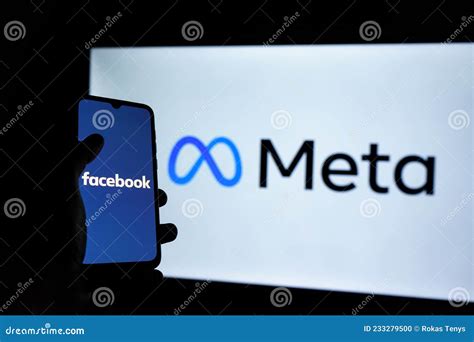 Facebook Changes Its Name To Meta Smartphone With Meta Logo On The