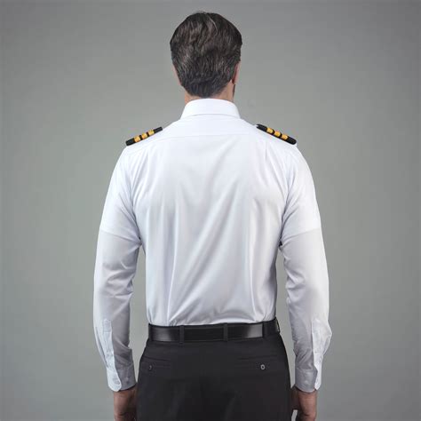 Flextech Professional Pilot Shirt Long Sleeve Winged Lift Aviation