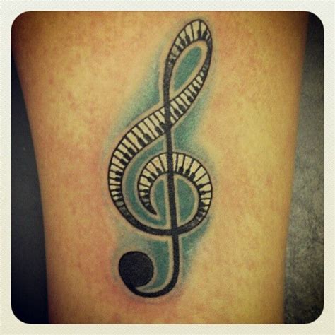 Piano Music Color Ink Tattoo Music Tattoos Tattoos Key Tattoo