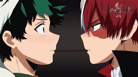 Tododeku Kiss Pocky Halloween Todoroki Shoto X Midoriya Izuku