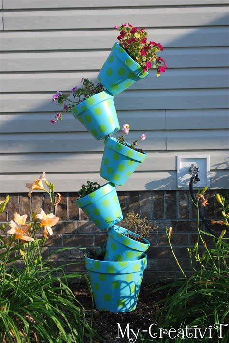 My Creativit Diy Tipsy Stackable Pot Planter