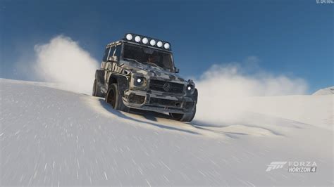 Driving The G Wagon In Snow Fh4 Youtube