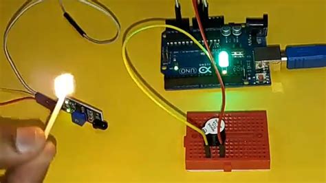 Mini Fire Alarm System Using Arduino Arduino With Fire Sensorled And