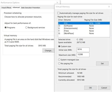 How To Change Virtual Memory Size On Windows 10 2023