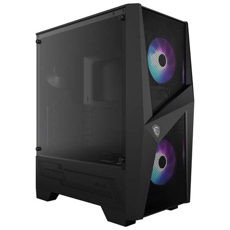 Msi Mag Forge 100r Rgb Tempered Glass Mid Tower Atx Case Mag Forge