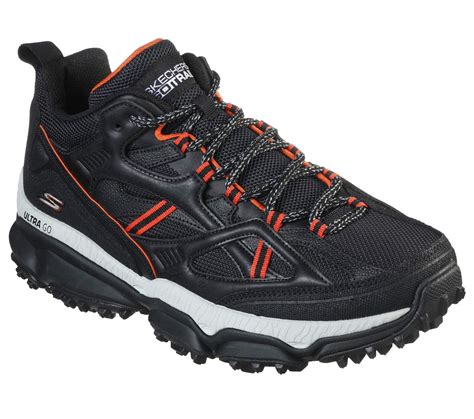 Skechers Performance Trail And Hiking Shoe in Black/Orange (Black) for ...