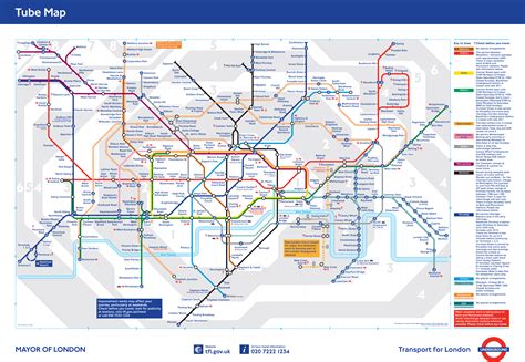 London Underground Railway Map London Transport Tube Plan Number Hot