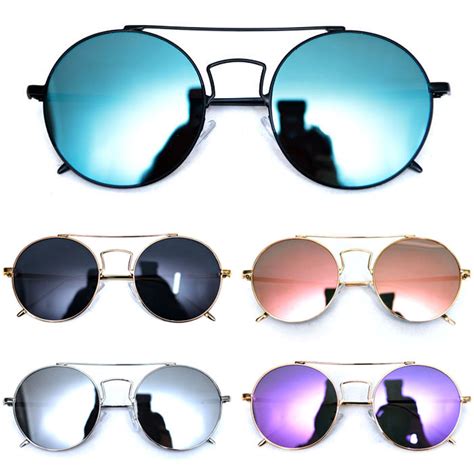 Accessories Sunglasses And Glasses Chic Oversized Round Mirror
