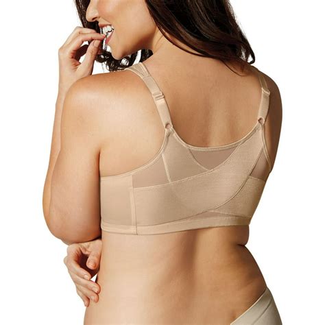 Playtex Playtex 18 Hour Posture Boost Front Close Wirefree Bra Nude 44ddd